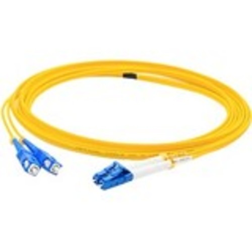 3m LC to SC OS1 Yellow Patch Cable - Patch cable - TAA Compliant - LC/UPC single-mode (M) to SC/UPC single-mode (M) - 3 m - fiber optic - duplex - 9 / 125 micron