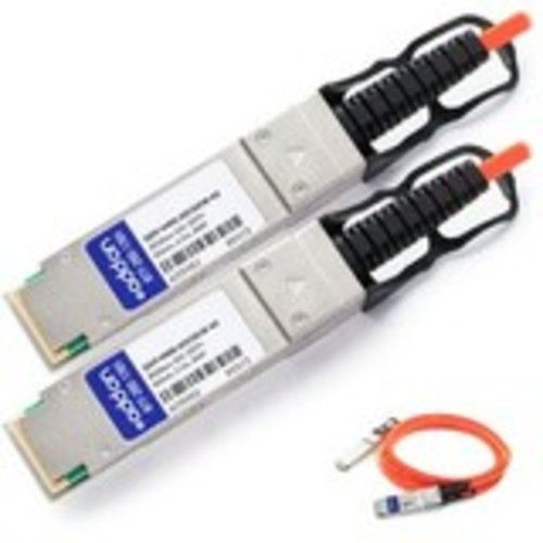 40GBase-AOC direct attach cable - TAA Compliant - QSFP+ to QSFP+ - 0.5 m - fiber optic - active