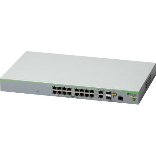 CentreCOM FS980M/18PS - Switch - L3 - managed - 16 x 10/100 + 2 x combo Gigabit SFP (uplink) + 2 x combo 1000Base-T - rack-mountable - PoE+ (250 W)