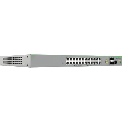 24X10/100T POE+ PORTS AND 4X 100/1000X SFP 2STACKING FIXED AC PS