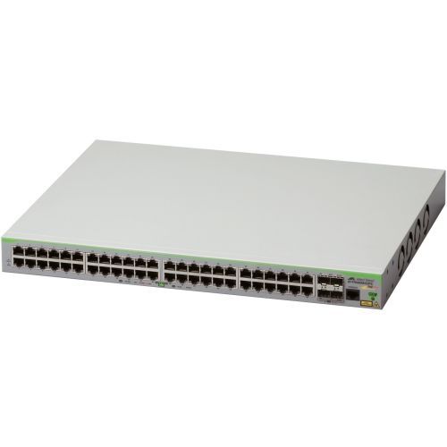 48-PORT 10/100TX POE+ SWITCH WITH 4 GIGABIT/SFP COMBO UPLINKS AND ONE FIXED AC P