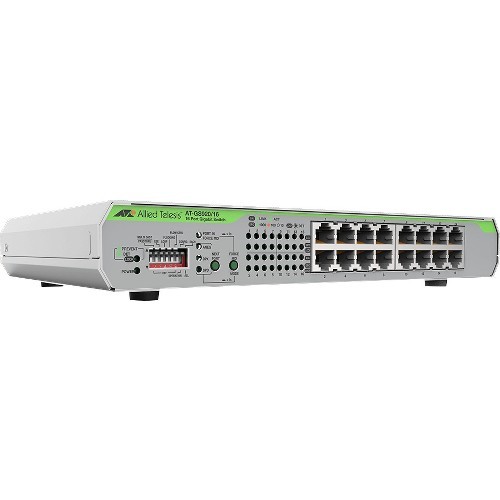 16 X 10/100/1000T UNMANAGED SWITCH WITH INTERNAL PSU US POWER CORD CONFIGURABL