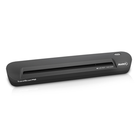 Ambir TravelScan Pro Sheetfed Scanner - 48 bit Color - 8 bit Grayscale - 600 dpi - USB