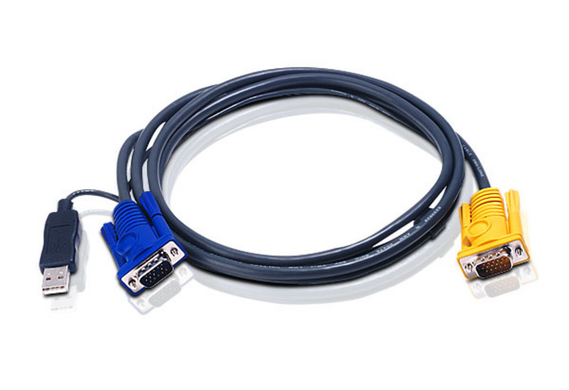 6 PS2 TO USB INTELLIGENT KVM CABLE SPHD15M TO VGA & USB A