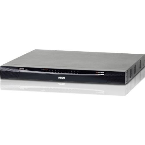 24 Port Cat5 IP KVM with Media and Dual Power 1xLocal/2xRemote User Retail