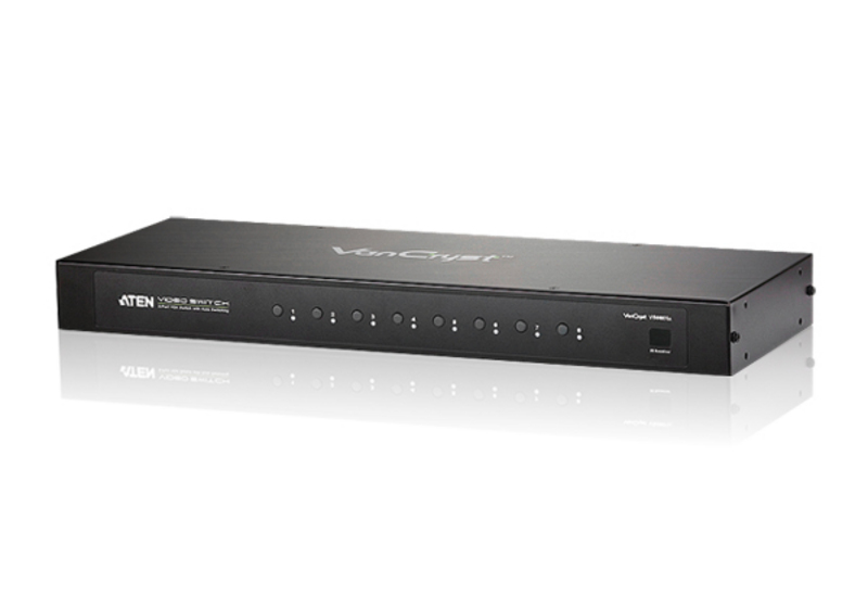 8Port VGA/Audio Switch with Dedicated Switch Bottom per User Retail