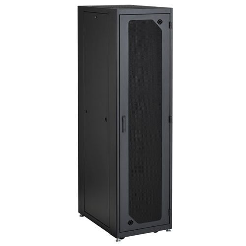 24U SERVER CABINET M6 MESH-DOOR S BLACK