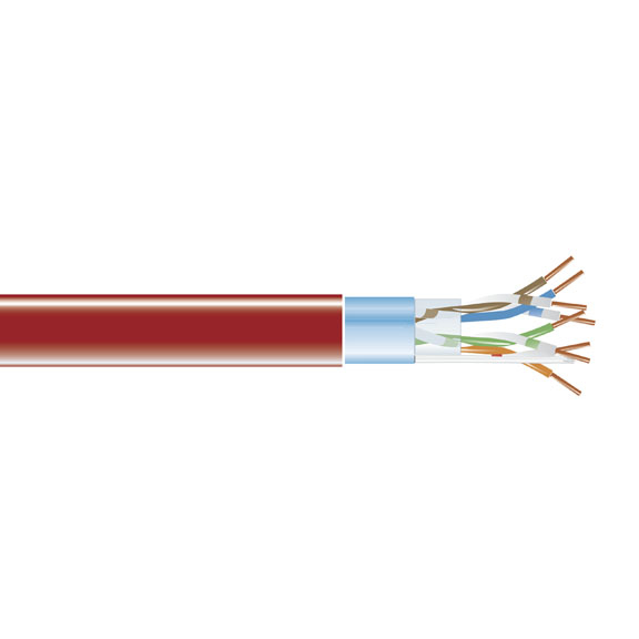 CAT5E 350-MHZ SOLID CABLE F/UTP CMP RD 1000-FT. SPOOL