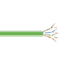 1000-FT GREEN CAT5E 350MHZ STRA NDED CABLE UTP CM SPOOL