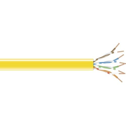 CAT5E 350-MHZ STRANDED ETHERNET CABLE - UNSHIELDED (UTP)  CM PVC YELLOW 1