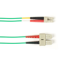 10-M SC-LC SINGLE-MODE PLENUM GREEN