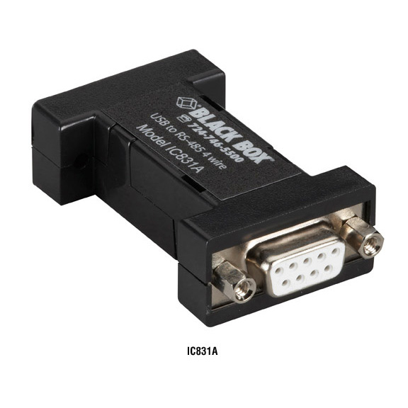 Box DB9 Mini Converter (USB to Serial)  USB/RS-485 (2-wire DB9) - 1 x Type B Female USB - 1 x DB-9 Female Serial