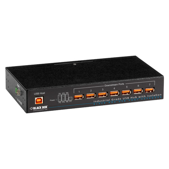 Box Industrial-Grade USB Hub 7-Port with Isolation - USB - External - 7 USB Port(s) - 7 USB 2.0 Port(s)