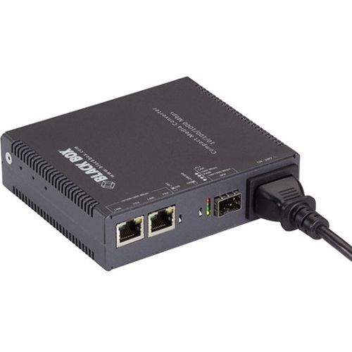 GIGABIT ETHERNET (1000-MBPS) MEDIA CONVERTER - (2) 10/100/1000-MBPS COPPER TO 10