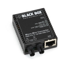 GIGABIT ETHERNET (1000-MBPS) MEDIA CONVERTER - 10/100/1000-MBPS COPPER TO 1000-M