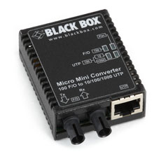 FAST ETHERNET MEDIA CONVERTER - 10/100/1000-MBPS COPPER TO 100-MBPS MULTIMODE FI