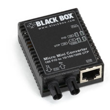 FAST ETHERNET (100-MBPS) MEDIA CONVERTER - 10/100/1000-MBPS COPPER TO 100-MBPS S