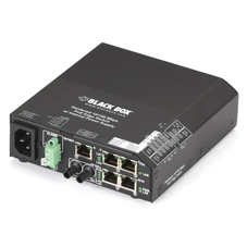 6 PORT SW HARD POE IEC 5-UTP 1-FMM 100-250V ST