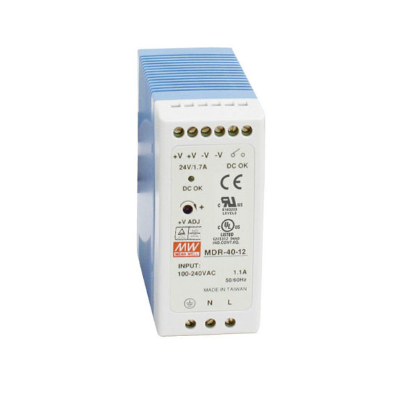 DIN RAIL INDUSTRIAL POWER SUPPLY - 40W 12VDC /NON-CANCELABLE