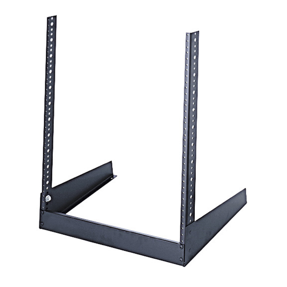 RACK - 2-POST 12U 19.8IN X 11.6IN D 10-32 TAPPED RAIL HOLES 360LB. CAPACITY