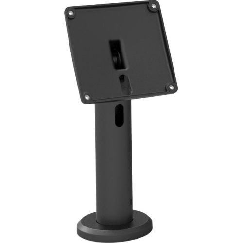 RISE THE NEW KIOSK STAND WITH VESA MOUNT FLIP&SWIVEL WITH CABLE MANAGEMENT - 10 CM HEIGHT BLACK