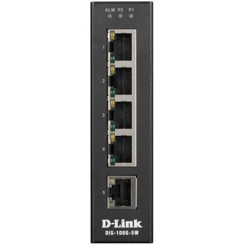 5-Port Gigabit UNMNGD Industrial Switch -40C to +75C Brown box Retail