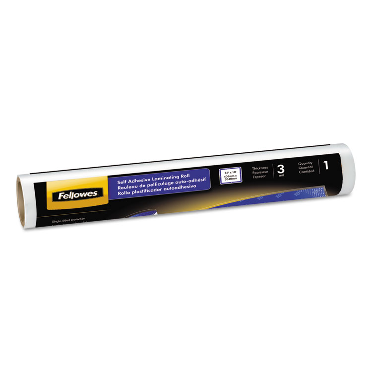 Self-Adhesive Laminating Roll 3mil 16 inch X 10 Ft Glossy Finish