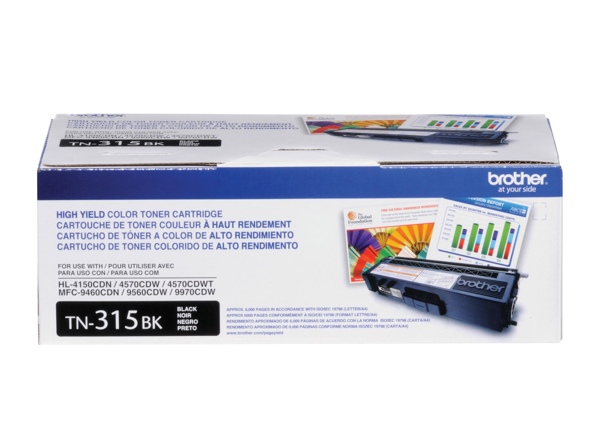 High Yield - black - original - toner cartridge - for Brother MFC-9460CDN MFC-9560CDW MFC-9970CDW; HL-4140CN 4150CDN 4570CDW 4570CDWT