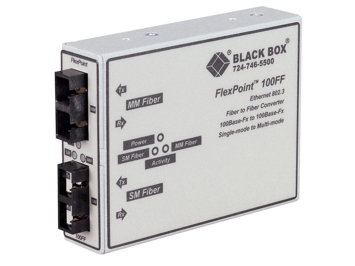 FAST ETHERNET MODE CONVERTER 100-MBPS MULTIMODE FIBER TO 100-MBPS SINGLEMODE FIB