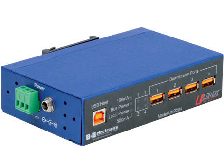 B&B USB 4 PORT INDUSTRIAL HUB - USB - External - 4 USB Port(s) - 4 USB 2.0 Port(s)