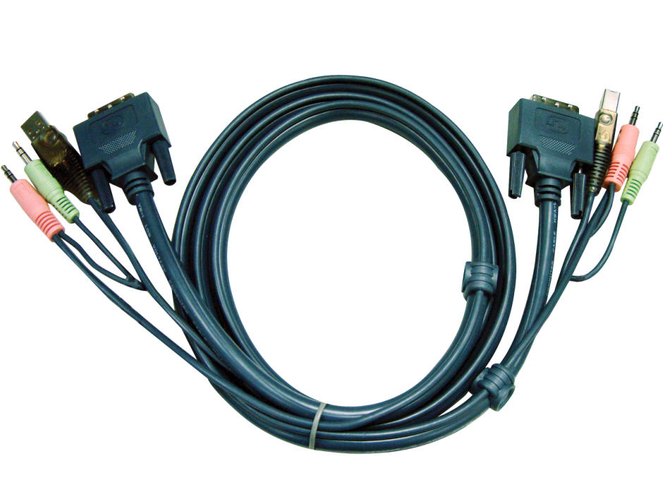 15feet USB DVI-D Single Link KVM Cable for CS1762A CS1764A Retail