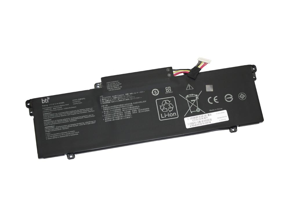 REPLACEMENT BATTERY 11.61V 63WHR C31N1914