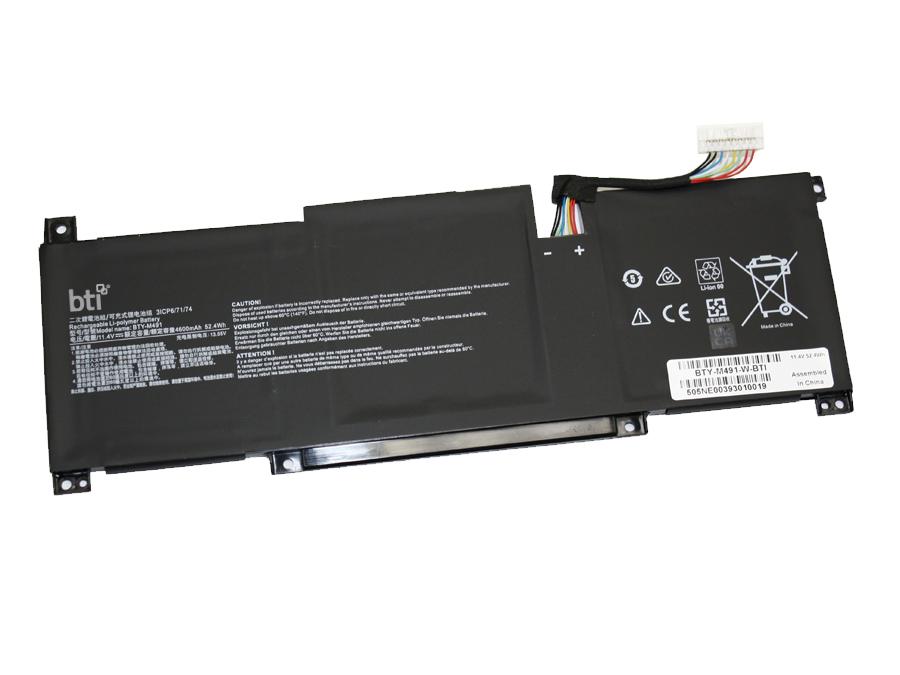 BATTERY 52.4WHR BTI BTY-M491-W REPLACEMENT BATTERY