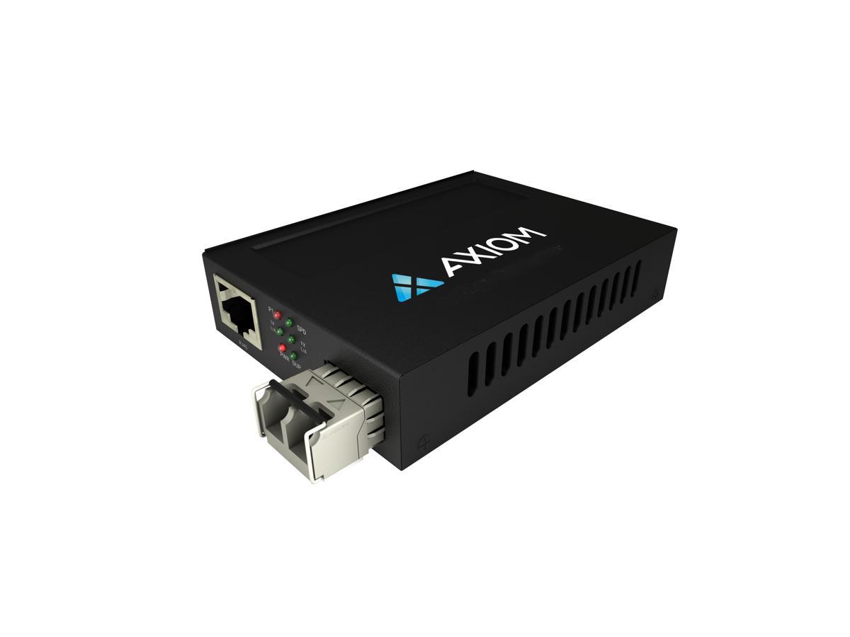 TAA AXIOM POE+ RJ45 TO LC SMF MEDIA CONV