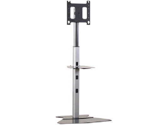 PF1-US Floor Stand for Flat Panel Display - Up to 200lb Flat Panel Display - Silver