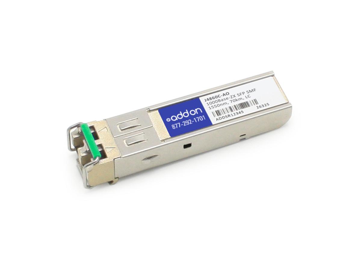 HP J4860C Compatible 1000Base-ZX SFP Transceiver (SMF 1550nm 70km LC) - 100% application tested and guaranteed compatible