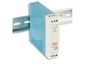 POWER SUPPLY DIN RAIL SLIM PLASTIC 20W 12V