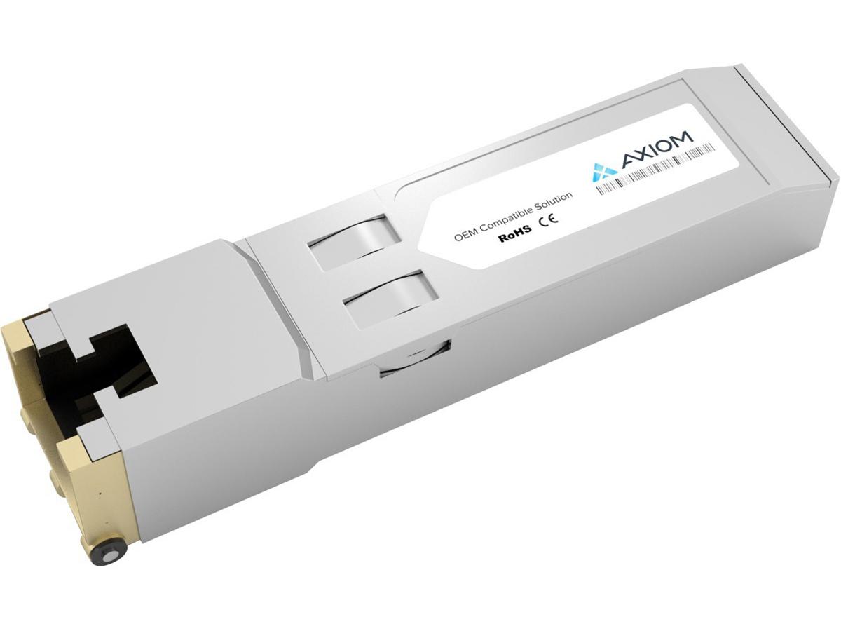 SFP (mini-GBIC) transceiver module ( equivalent to: Brocade E1MG-TX ) - Gigabit Ethernet - 1000Base-T - RJ-45 - up to 328 ft - for Brocade ICX 6430 6450; Foundry FastIron Edge Switch