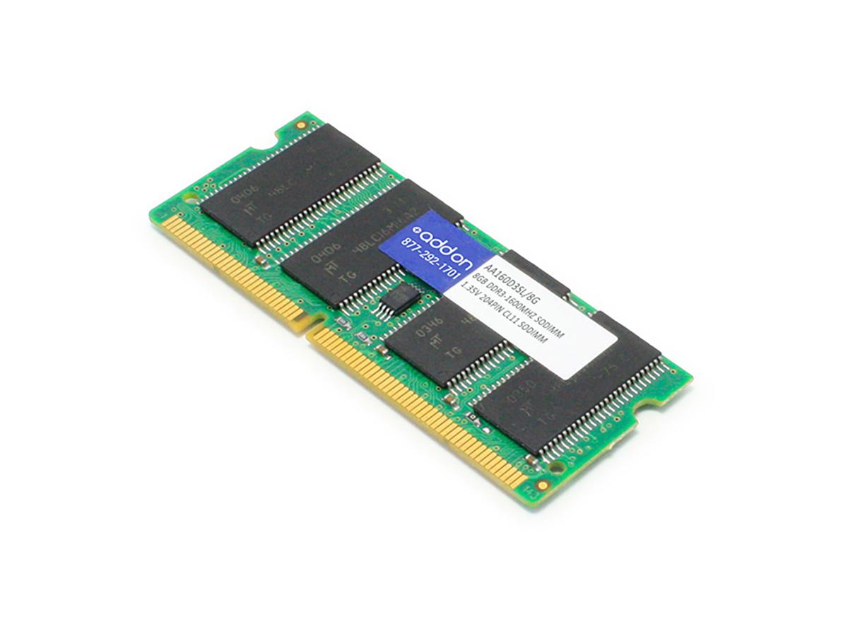 8GB Industry Standard DDR3-1600MHz SODIMM - DDR3L - 8 GB - SO-DIMM 204-pin - 1600 MHz / PC3-12800 - 1.35 V - unbuffered - non-ECC