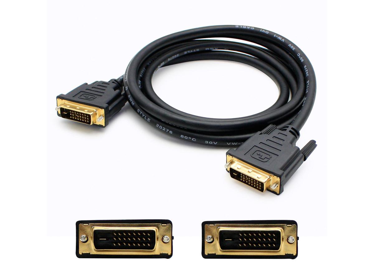 4.57M (15.00FT) DVI-D SINGLE LINK (18+1 PIN) MALE TO MALE BLACK CABLE