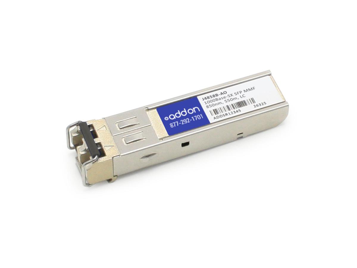 HP J4858B Compatible 1000Base-SX SFP Transceiver (MMF 850nm 550m LC TAA) - 100% application tested and guaranteed compatible