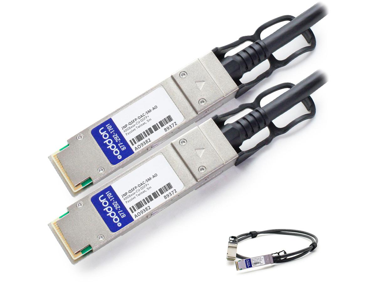 JUNIPER NETWORKS JNP-QSFP-DAC-5M COMPATIBLE TAA COMPLIANT 40GBASE-CU QSFP+