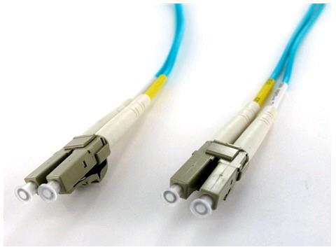 Patch cable - LC multi-mode (M) to LC multi-mode (M) - 13 ft - fiber optic - 50 / 125 micron - OM4 - aqua