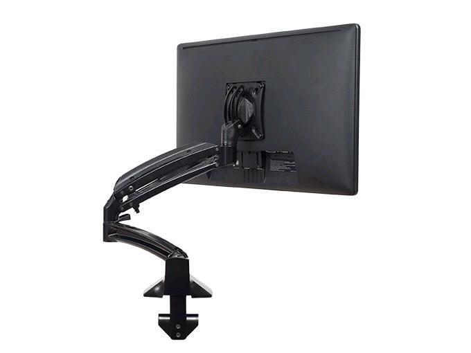 KONTOUR Desk Mount for Flat Panel Display - 10 inch to 32 inch Screen Support - 24.91 lb Load Capacity - Aluminum - Black