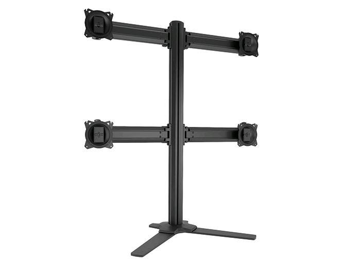 KONTOUR Desk Mount for Flat Panel Display - 24 inch to 27 inch Screen Support - 59.97 lb Load Capacity - Black