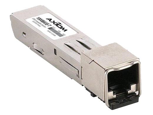 SFP (mini-GBIC) transceiver module - Gigabit Ethernet - 1000Base-T - RJ-45 - up to 328 ft