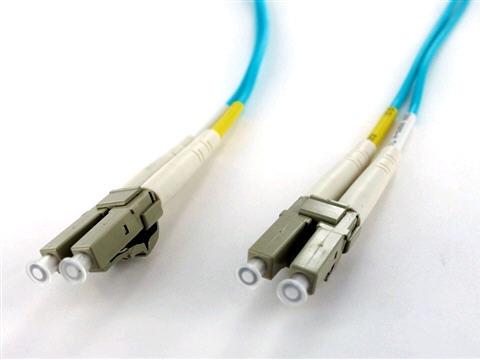 Patch cable - LC multi-mode (M) to LC multi-mode (M) - 164 ft - fiber optic - 50 / 125 micron - OM4 - riser - aqua