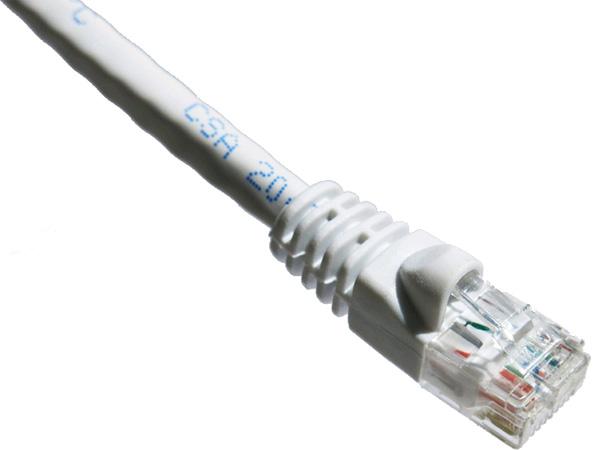 50FT CAT6A 650MHZ PATCH CABLE MOLDED BOOT (WHITE)