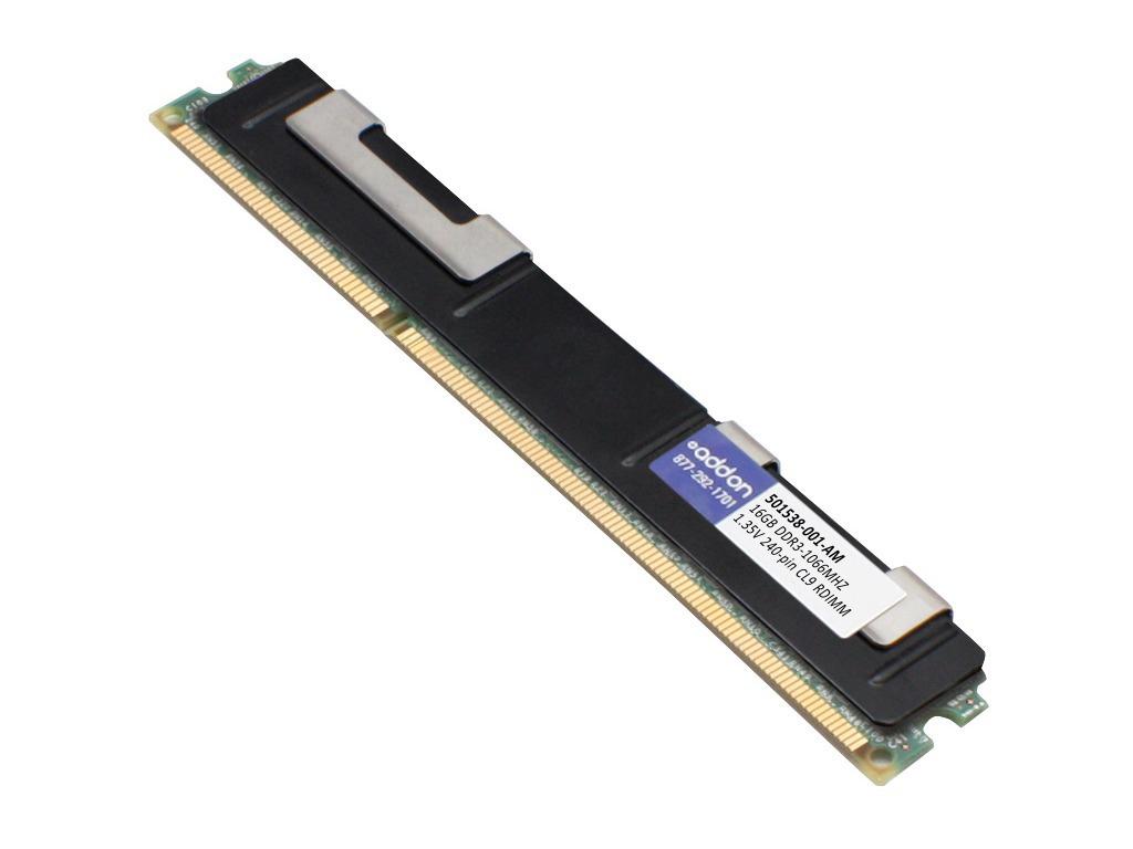 HP 501538-001 COMP MEMORY 16GB DDR3-1066MHZ ECC CL9 QR RDIMM