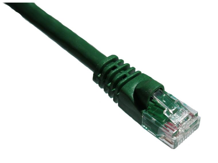 6FT CAT6 550MHZ PATCH CABLE MOLDED BOOT (GREEN)